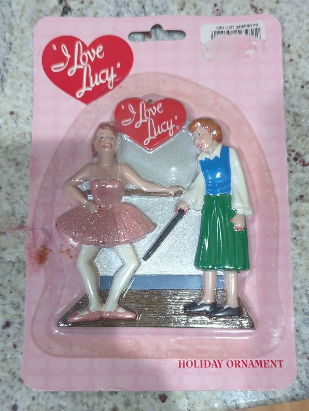 "I Love Lucy" Pink Ballerina Holiday Ornament